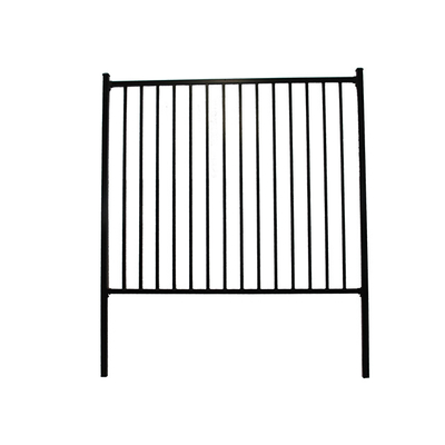 Galvanized Decorative Industrial Metal Wrought Iron Garden Fence Panel Outdoor Backyard