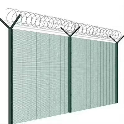 Υψηλής Ασφάλειας Clearvu Mesh Φράχτης 358 Αντι-Κλιμάκωση για τη Νότια Αφρική για την οδό Πύλη Φυλακή χαμηλής συντήρησης χάλυβα Σίδηρο