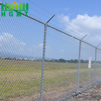 5 Ft 15 M Roll Cyclone Wire Diamond Mesh Farm Chain Link Fence Hot Dip Galvanized (Περιβληματοποιημένο με ζεστό βύθισμα)