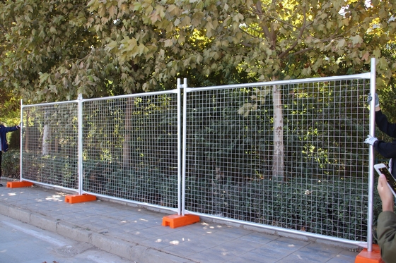 Αυστραλιανό πρότυπο προσωρινό φράχτη 1.8M * 2.2M με πλέγμα συρματόπλεγματος